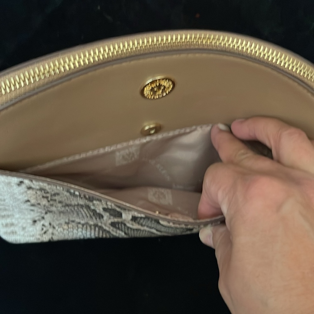 Anne Klein Nwot Python Embossed Faux Leather Cros… - image 6